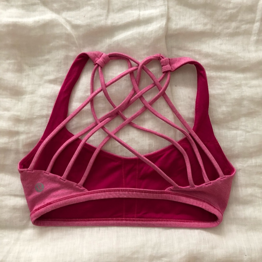 Lululemon Free to be Wild Pink Sports Bra